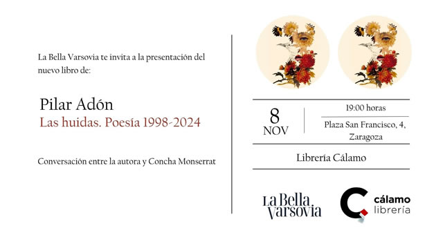 Pilar Adón presenta 'Las huidas. Poesía  Poesía 1998-2024'